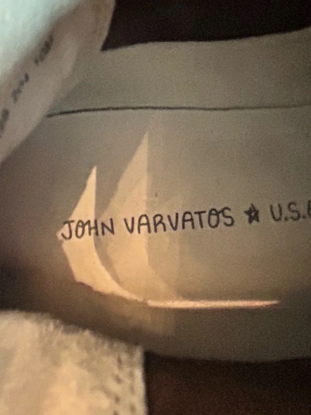 John Varvatos olive suede